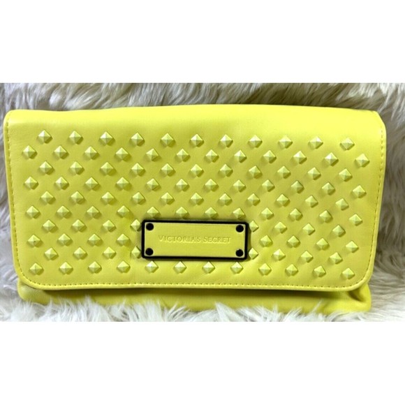 VICTORIA 'S SECRET YELLOW‎ BEAUTY COSMETIC BAG - Picture 1 of 5